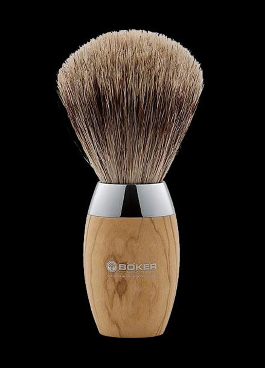 Boker Olive Shaving Brush 3 Boker Olive Shaving Brush