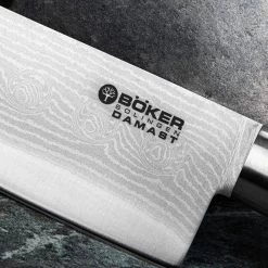 Boker Damascus Black Santoku Fixed Blade -Outdoor Gear Store 130417DAM.2 43884.1648550588.1280.1280 38688.1648635339