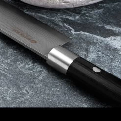 Boker Damascus Black Santoku Fixed Blade -Outdoor Gear Store 130417DAM.4 65409.1648550588.1280.1280 89600.1648635339