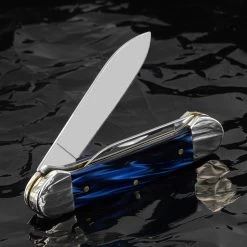 Case Canoe Blue Pearl Kirinite Folding Knife -Outdoor Gear Store CA23447.2 27692.1694519717.1280.1280 69426.1694527413