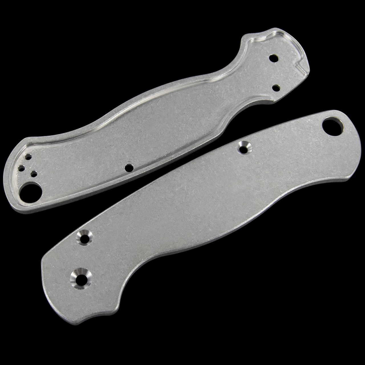 Titech Spyderco PM2 Stone Washed Titanium Scales 5 Titech Spyderco PM2 Stone Washed Titanium Scales - Image 3