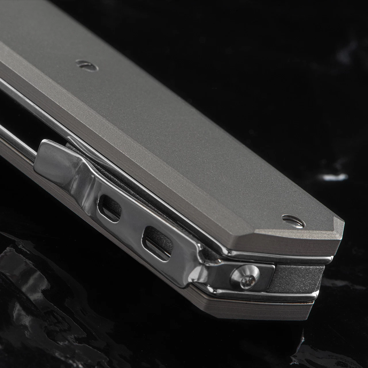 Maserin Silver 410 Titanium Folding Knife 6 Maserin Silver 410 Titanium Folding Knife - Image 4