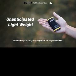 Nitecore NC10000 Highland Power Bank -Outdoor Gear Store NITCORE NC10000det2 45724.1665483494