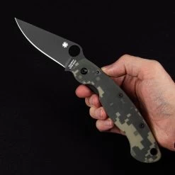 Spyderco Mili Digi Camo Black Blade Folding Knife -Outdoor Gear Store SC36GPCMOBK.1 87109.1695729085