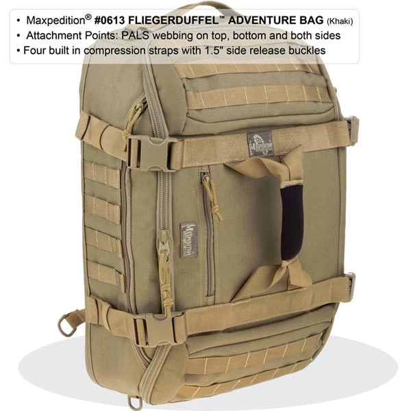 Maxpedition Fliegerduffel Adventure Bag 6 Maxpedition Fliegerduffel Adventure Bag - Image 4