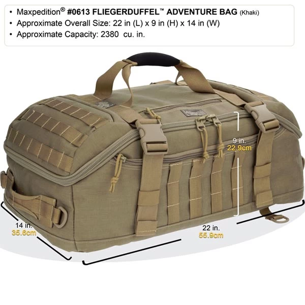 Maxpedition Fliegerduffel Adventure Bag 13 Maxpedition Fliegerduffel Adventure Bag - Image 11